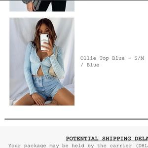Princess Polly Cardigan Ollie crop top